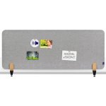 Legamaster Nástěnková stolní dělící přepážka 60 x 160 cm se svorkou, šedá – Hledejceny.cz