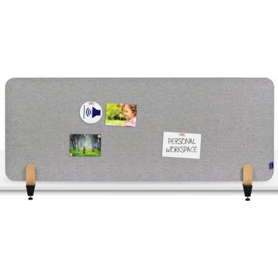 Legamaster Nástěnková stolní dělící přepážka 60 x 160 cm se svorkou, šedá – Hledejceny.cz