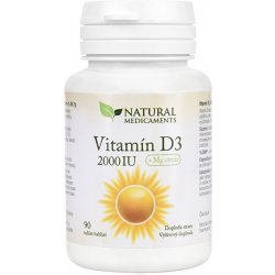 Natural Medicaments Vitamín D3 2000 IU 90 tablet