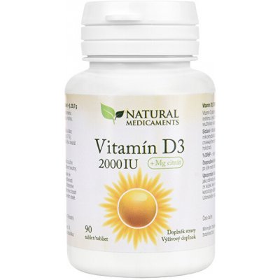 Natural Medicaments Vitamín D3 2000 IU 90 tablet