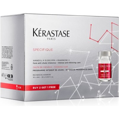 Kérastase Specifique Aminexil Force R Set - Kúra proti padání vlasů 30x6 ml + Genesis vzorky 2x10ml Dárková sada – Hledejceny.cz