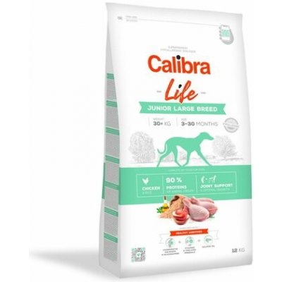 Calibra Dog Life Junior Large Breed Chicken 2 x 12 kg