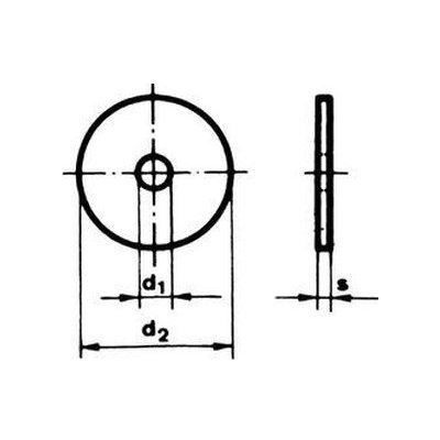 podložka 5.3x20x1.5 ZINEK karosářská DIN 522 [1 ks] – Sleviste.cz