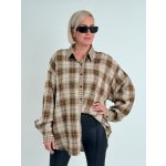 Brigitte kostkovaná košile BULOC Béžová – Sleviste.cz