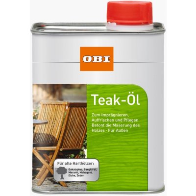 OBI Olej na tvrdé dřevo 0,75 l bezbarvý teak