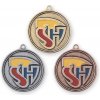 Sportovní medaile Medaile s logem SH ČMS barevná 45 mm zlatá