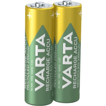 Varta Recycled AA 2100 mAh 2ks 56816101402 od 124 Kč - Heureka.cz