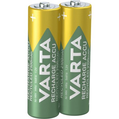 Varta Recycled AA 2100 mAh 2ks 56816101402 – Zboží Mobilmania