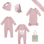 Dárková sada pro miminko Moniel Pastel růžová newborn – Sleviste.cz