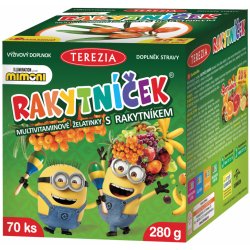 TEREZIA RAKYTNÍČEK Multivitaminové želatinky s rakytníkem MIMONI 70 ks 280 g