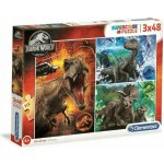 Clementoni Dětské Jurassic World 25250 3 x 48 dílků – Zboží Mobilmania