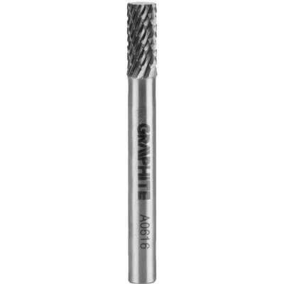 Graphite Karbidová rotační fréza HM, typ A (válcová), 6 x 16 mm, stopka 6 x 45 mm – Zboží Mobilmania