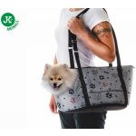 JK ANIMALS taška Grey Lux S stylová taška pro malé psy 40 x 24 x 24 cm – Zbozi.Blesk.cz