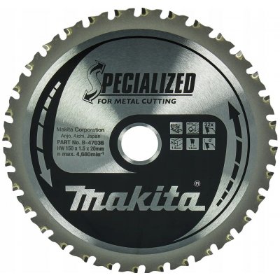Makita B-47151 pilový kotouč 150mmx20mm TCT 32Z na hliník a lamino – Zboží Dáma