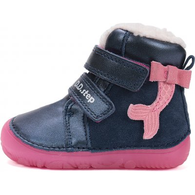 D.D.Step W073-52684 dětské zimní barefoot boty mořská panna modrá – Hledejceny.cz