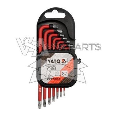 YATO Sada klíčů TORX s otvorem, 7 ks