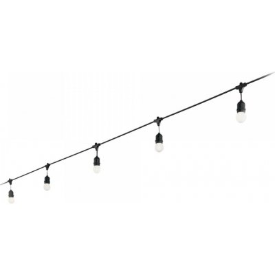 Ideal Lux 159836 venkovní závěsný světelný řetěz 5x15W|E27|IP44 černý – Hledejceny.cz