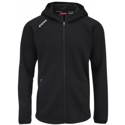 CCM Locker Room Fleece Full Zip Hoodie black – Zboží Dáma