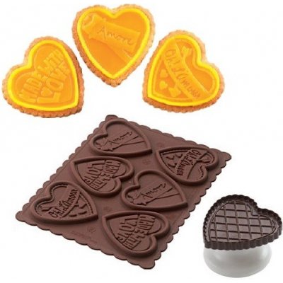Silikomart Cookie Love sada na sušenky – Zboží Mobilmania