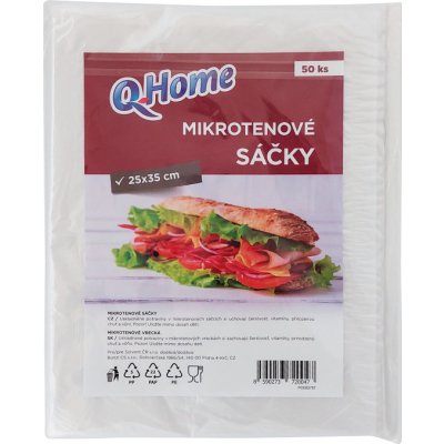 Q-Home Svačinové sáčky 25 x 35 cm 50 ks – Zboží Mobilmania