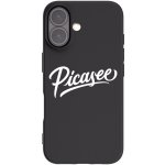 Picasee silikonový černý obal pro Apple iPhone 16 - Picasee - old logo - white – Zboží Mobilmania