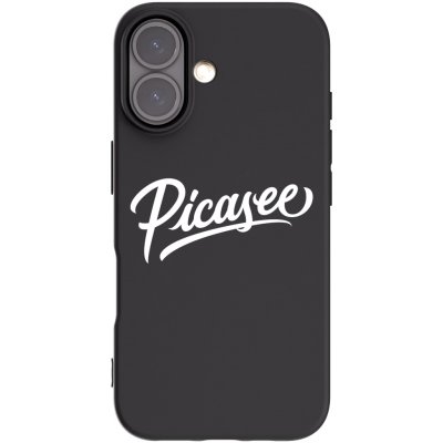 Picasee silikonový černý obal pro Apple iPhone 16 - Picasee - old logo - white – Zboží Mobilmania