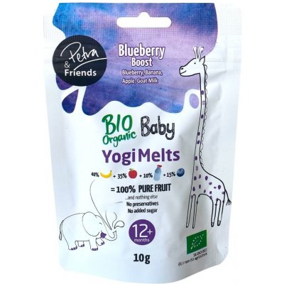 Petra & Friends Ovocné smoothie kousky sušené mrazem s borůvkami a kozím sýrem BIO 10 g – Zboží Dáma