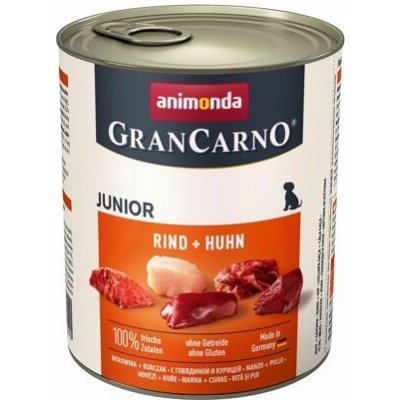 12ks Konzerva ANIMONDA Gran Carno Junior hovězí + kuře 800g