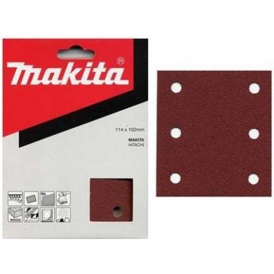 Makita brusný papír P-33124 114x102 k120 6-otvorů 10 ks