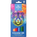 Koh i Noor 3132/12 trojhranné pastelky Triocolor tenké 12 barev tygr – Sleviste.cz