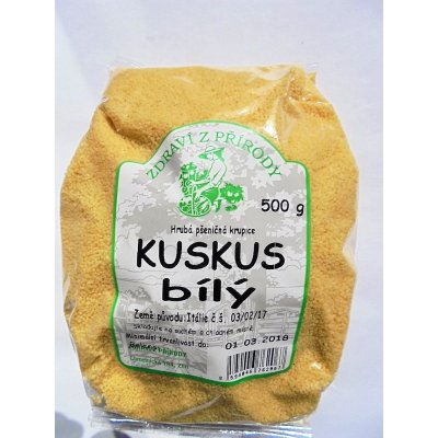 Zdraví z přírody Kuskus bílý, 0,5 kg – Zboží Mobilmania
