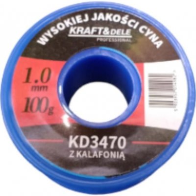 Pájecí cín s kalafunou, 1mm, 100g, Kraft&Dele KD3470 – Zboží Dáma