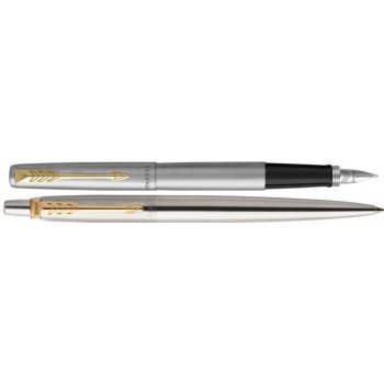 Parker Jotter Stainless Steel GT sada plnicí pero a kuličková tužka 1501/1563257