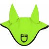 Čabraka na uši Equestro Čabraka GP Logo lime green black