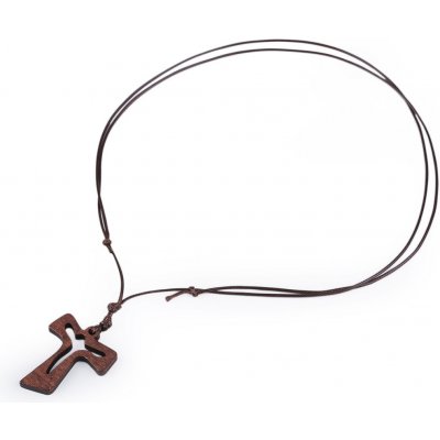 Prima-obchod Dřevěný křížek na šňůrce hnědá 97756 – Hledejceny.cz