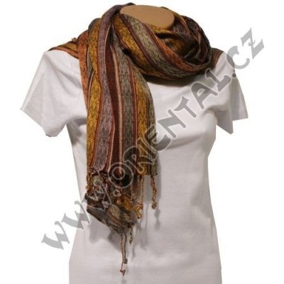 Šála viscosa pruhy třásně I – Sleviste.cz