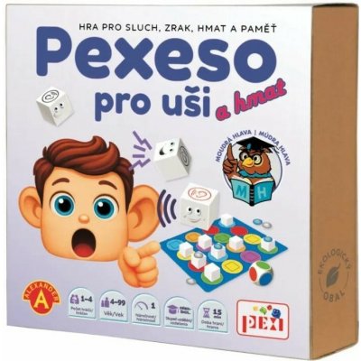 Alexander PEXI HRA Pexeso pro uši a hmat 8 smyslových her – Hledejceny.cz