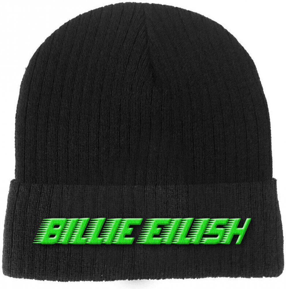 Billie Eilish Racer Logo Beanie Hat černá | Srovnanicen.cz