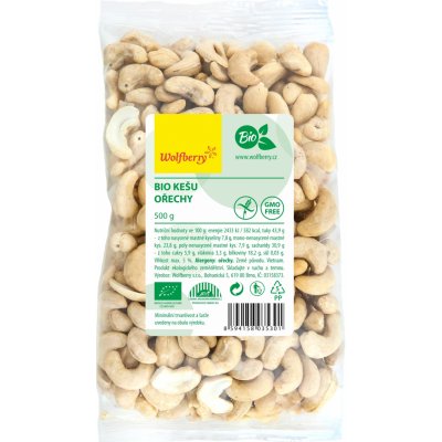 Wolfberry Kešu ořechy Bio 500g – Zbozi.Blesk.cz