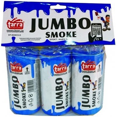 Dýmovnice Jumbo smoke Modrá 3 ks 16 3 trhací pojistka