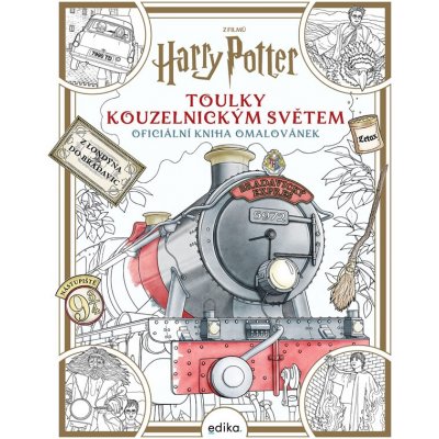 Harry Potter Toulky kouzelnickým světem oficiální kniha omalovánek – Zboží Dáma