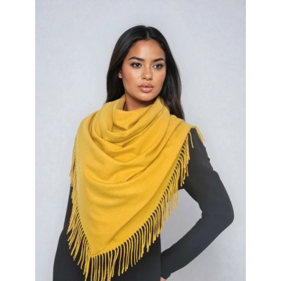 Classic Scarf žlutá šála s vlnou – Zboží Dáma