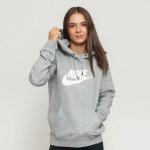 Nike W NSW essential hoodie PO melange šedá – Zboží Mobilmania