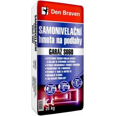 Den Braven Samonivelační hmota na podlahy GARÁŽ S660 25 kg