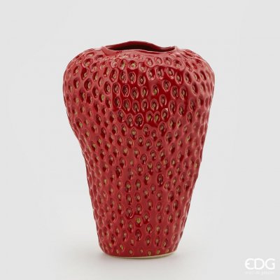 EDG Keramická váza ve tvaru jahody, korálově červená, 37 cm – Hledejceny.cz