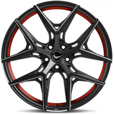 Barracuda RAZZER 10,5x22 5x112 ET35 red puresports matt black machined | Zboží Auto
