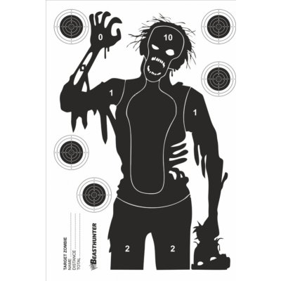 Terč silueta Beast Hunter Zombie 10ks – Zboží Dáma