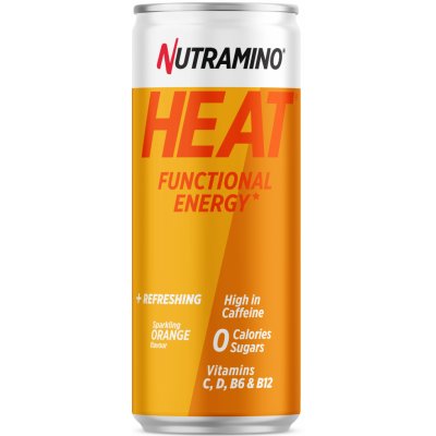 Nutramino Energetický nápoj Heat Pomeranč 330ml – Hledejceny.cz