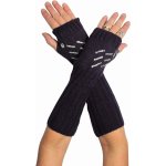 Pletené návleky na ruce s kamínky fialová – Zboží Mobilmania