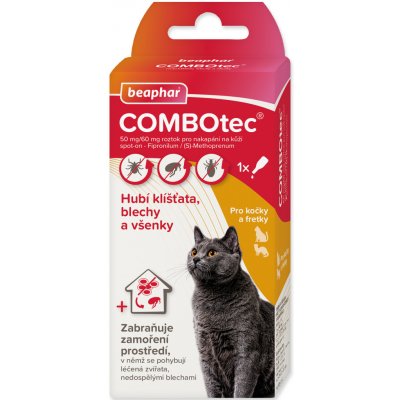 ΩBeaphar Combotec Spot-on pro kočky a fretky 0,5 ml – Hledejceny.cz